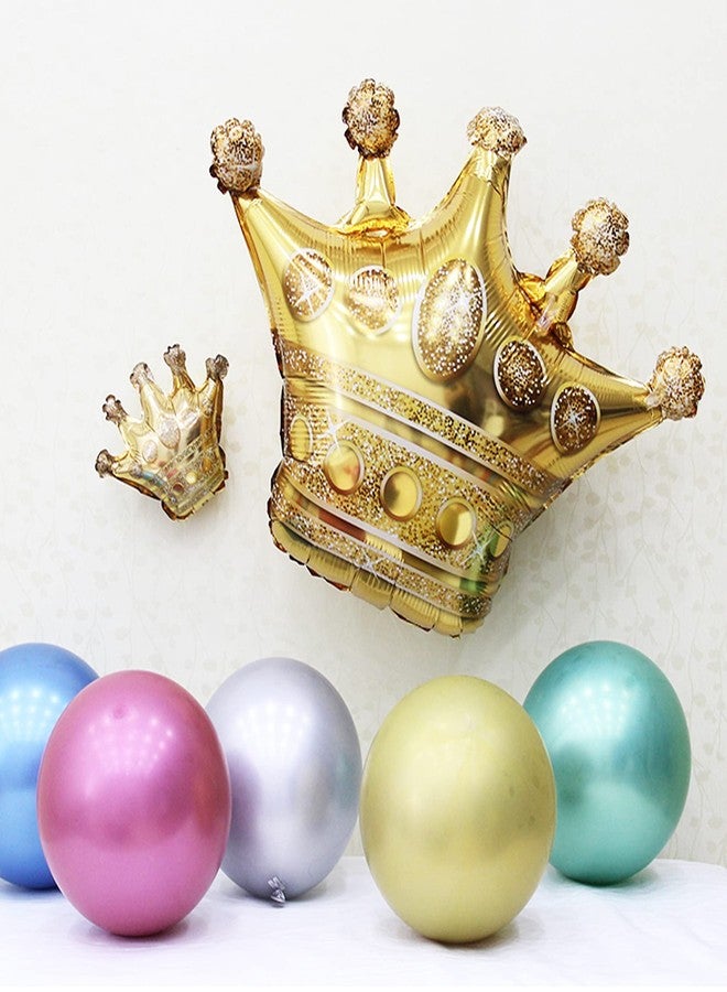 LMGERBUD 8Pcs Gold Crown Foil Balloons Party Decorations.Wedding Bridal Shower Marriage Engagement Party Supplies - Image 5
